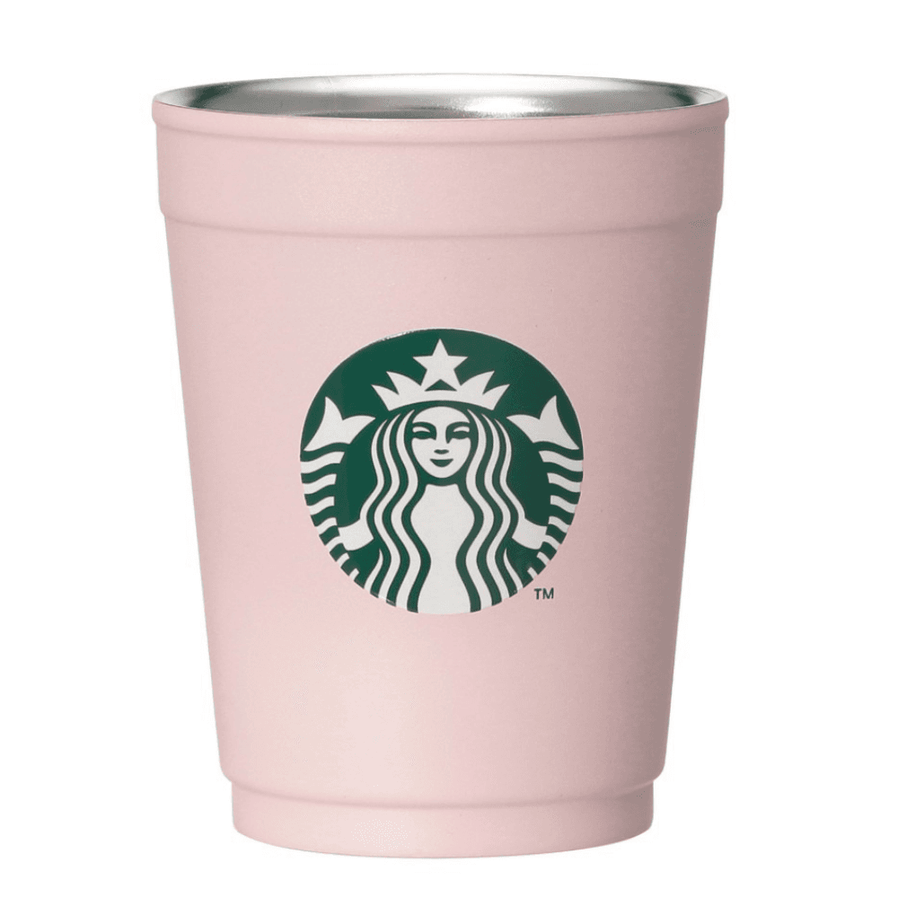 스타벅스 2WAY 스테인리스 컵 홀더 SAKURA 2026 매트 핑크 4524785609112 (355ml)