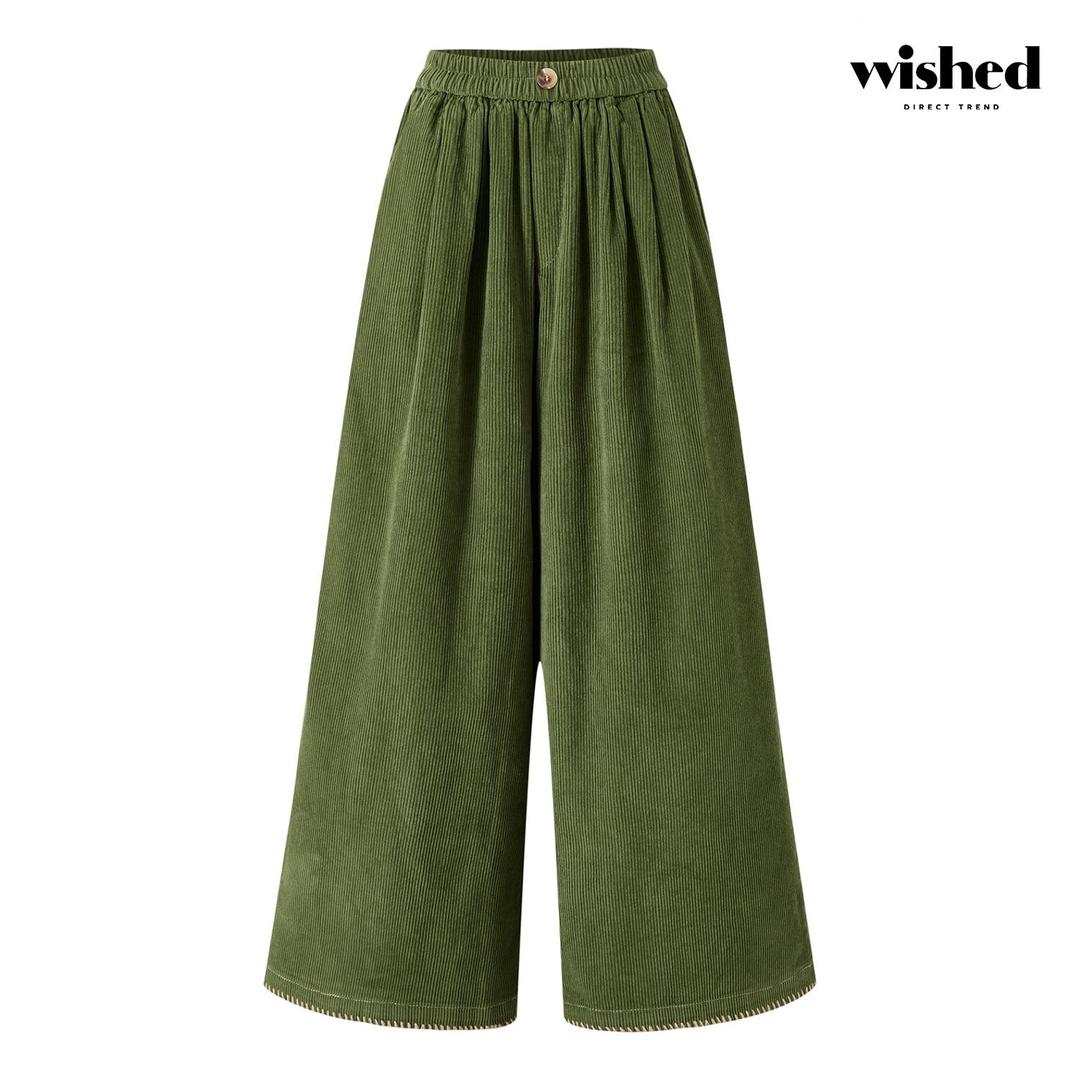코듀로이 허리 밴딩 와이드 팬츠 (WICDPT001)