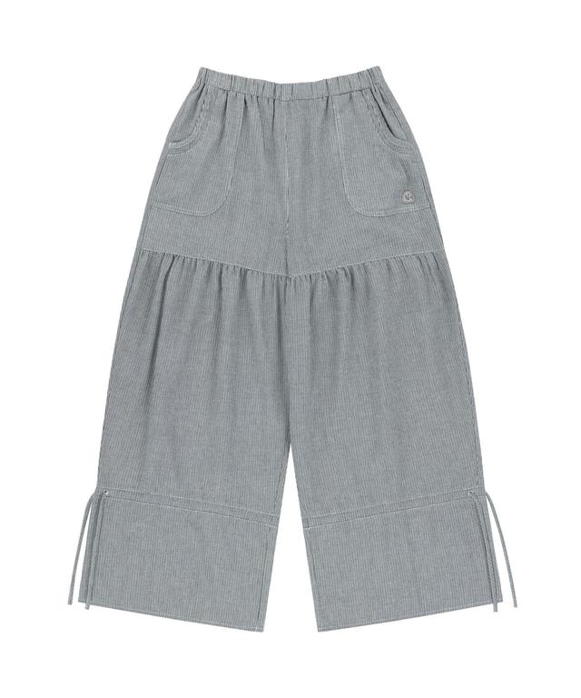 SHIRRING ROUGH PANTS STRIPE
