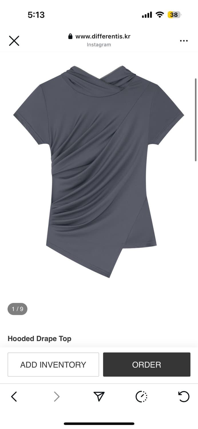 디퍼런티스 드레이프 반팔 탑 | 후루츠패밀리