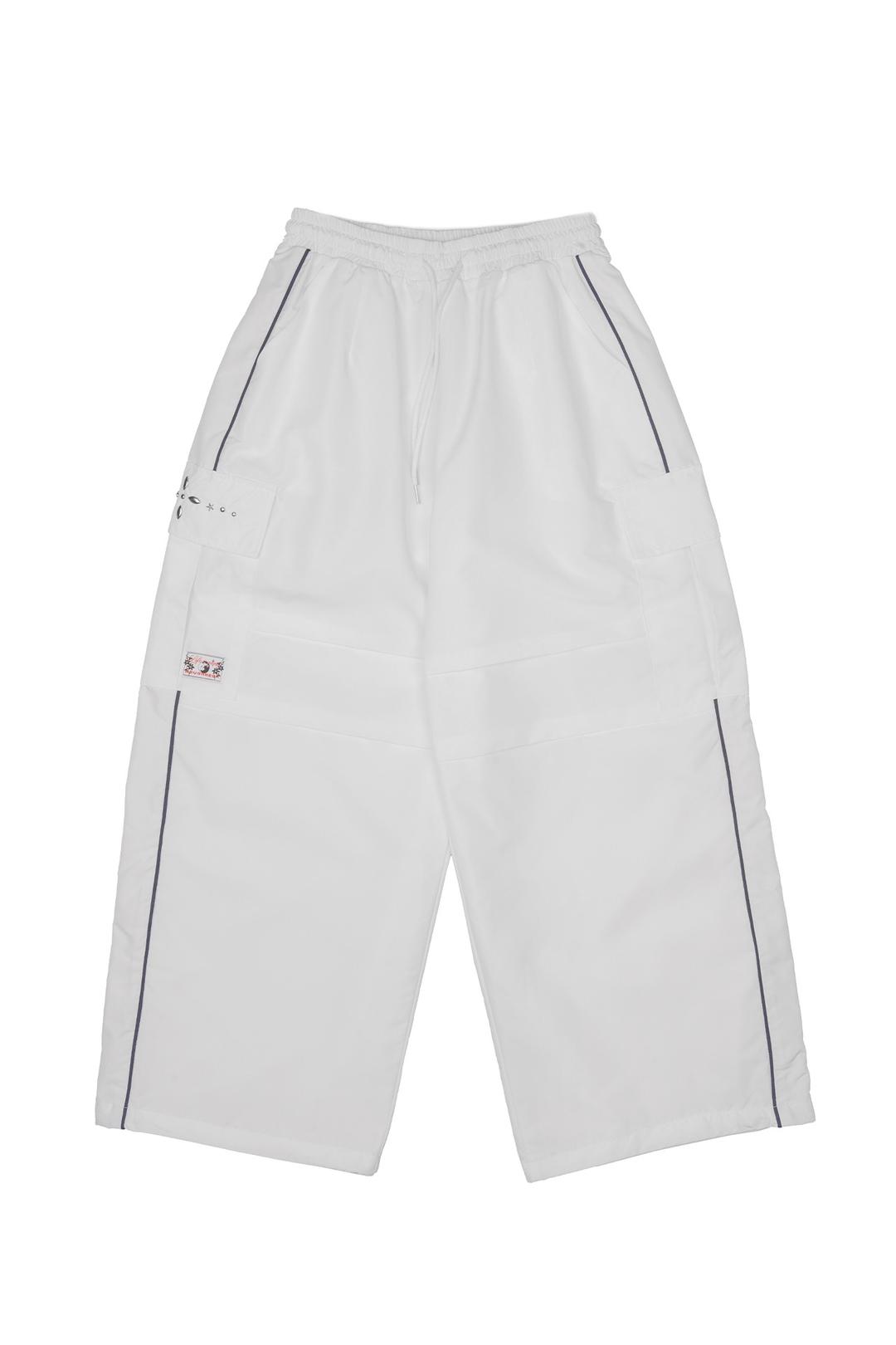 Rosario Baggy Track Pants White
