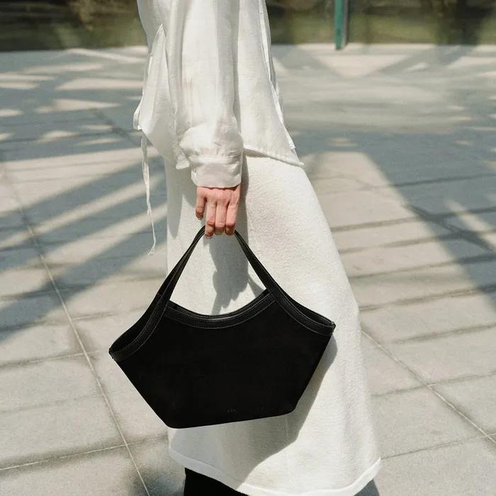 Harbor tote bag Suede Black