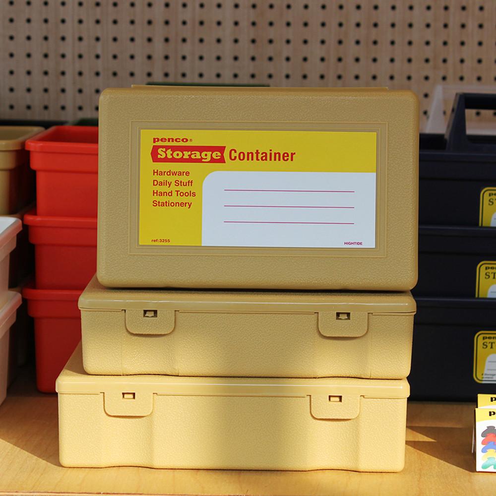 펜코 스토리지 컨테이너 4p 세트 플라스틱 수납정리함 4color