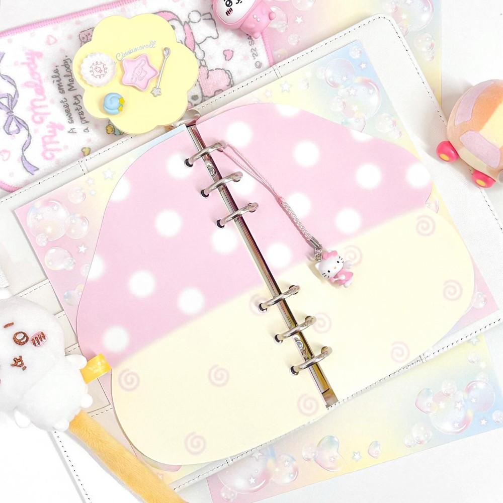 [펄리버튼] a6 머쉬룸빌리지 속지세트