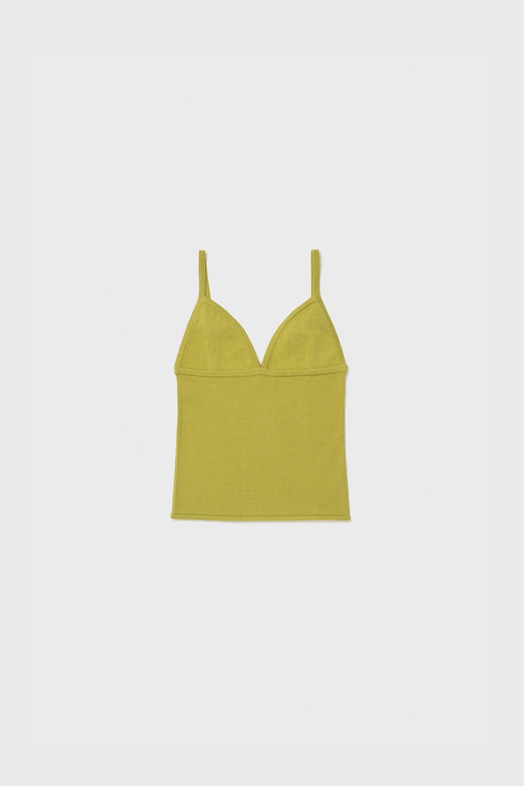 SLEEVELESS KNIT TOP (OLIVE)