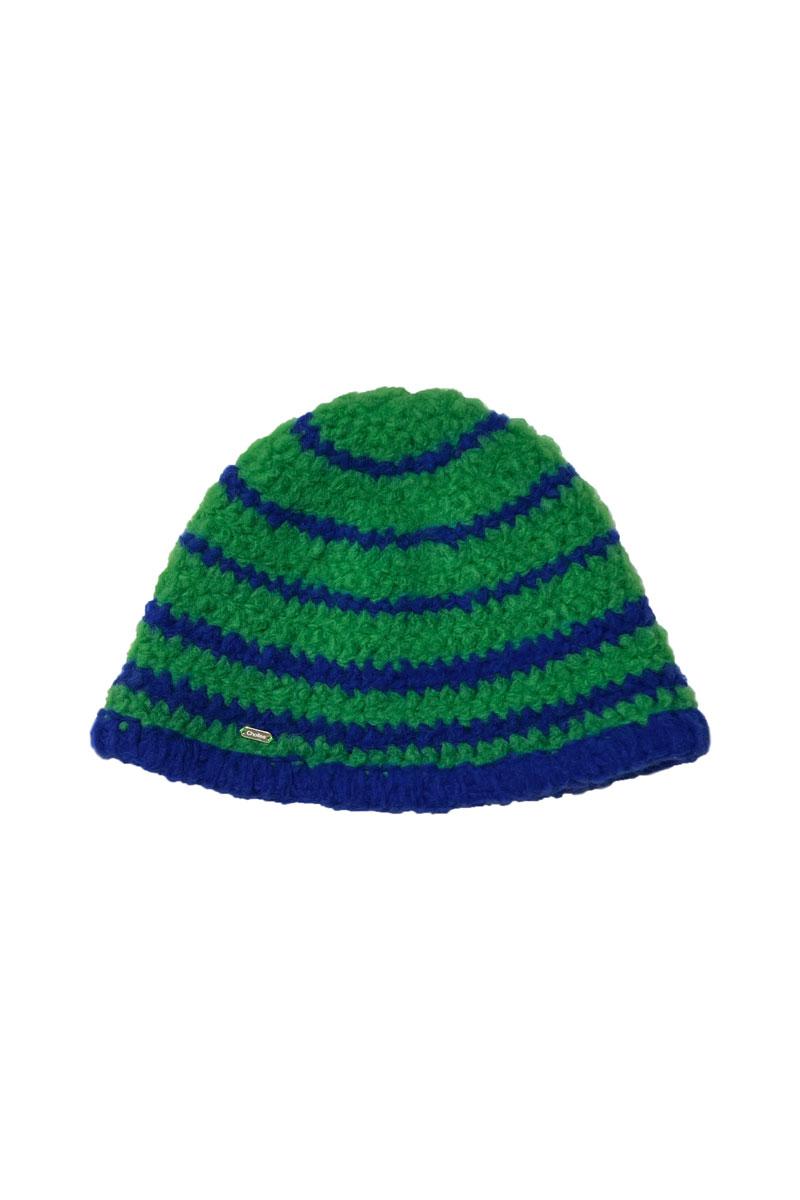 Soft Beanie _Stripe (Green, Blue)