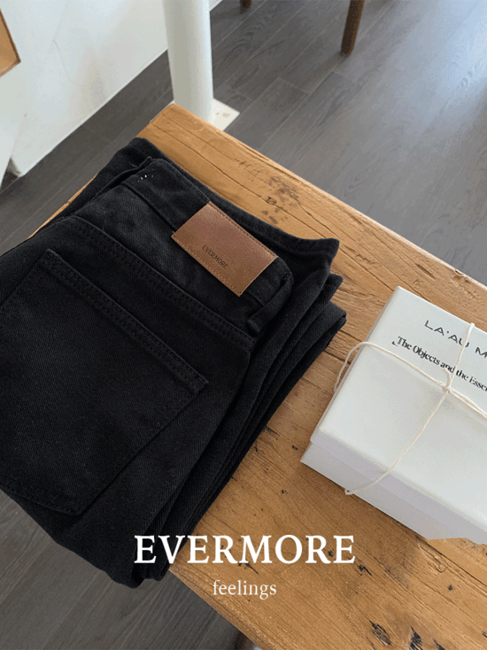 필링스 [당일출고] [55차/evermore] 푸시 블랙 데님
