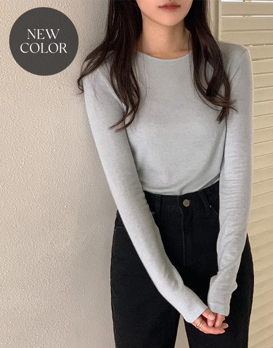 오브뮤트 [7천장돌파/도톰ver.추가/당일발송/wool30%]  뮤트 레이어드 텐셀 티셔츠