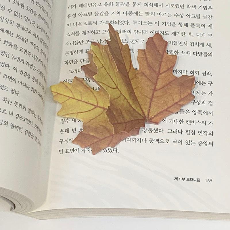 단풍잎 포스트잇