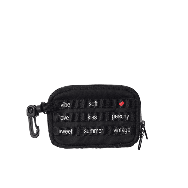 TMV X DEINET TYPO MINI WALLET IN BLACK