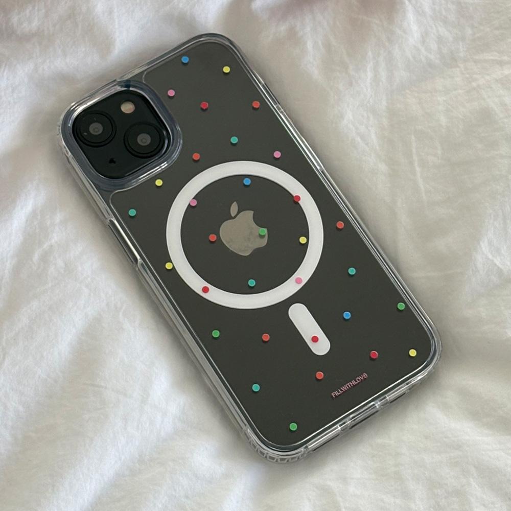 [맥세이프] mini dot(color)젤하드 케이스