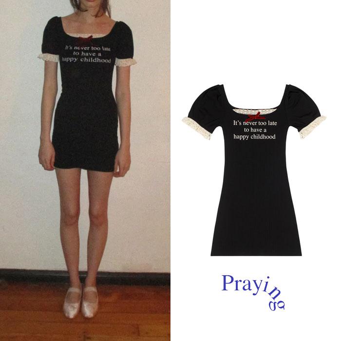 Praying 프레잉 Childhood 블랙 드레스