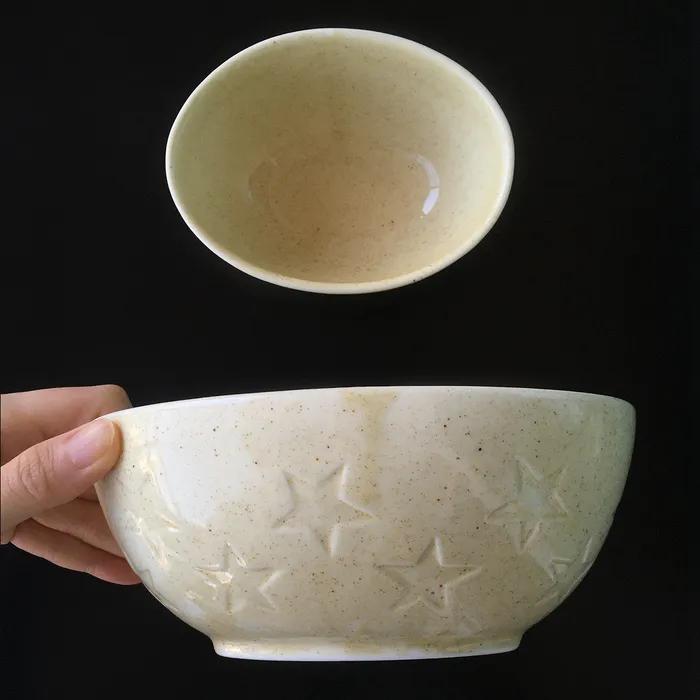 Star deep oval bowl - Wheat / 스타 딥 오발 보울
