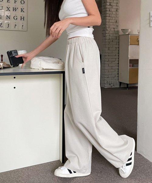 와이드 밴딩 코튼 팬츠 [3color]