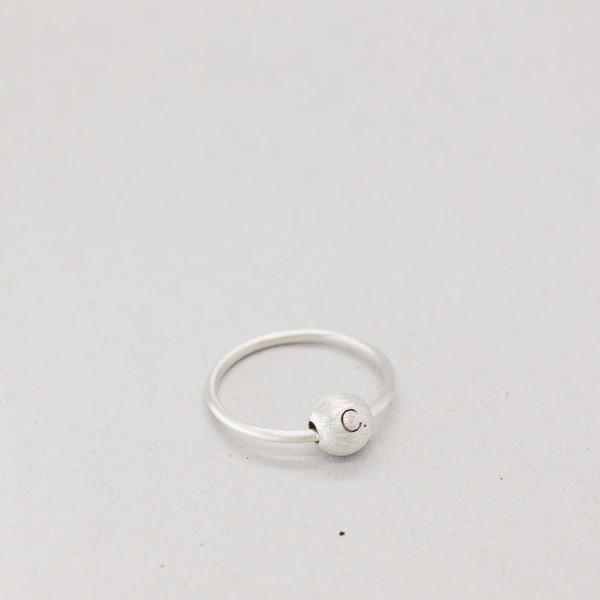 c. engraved ball ring