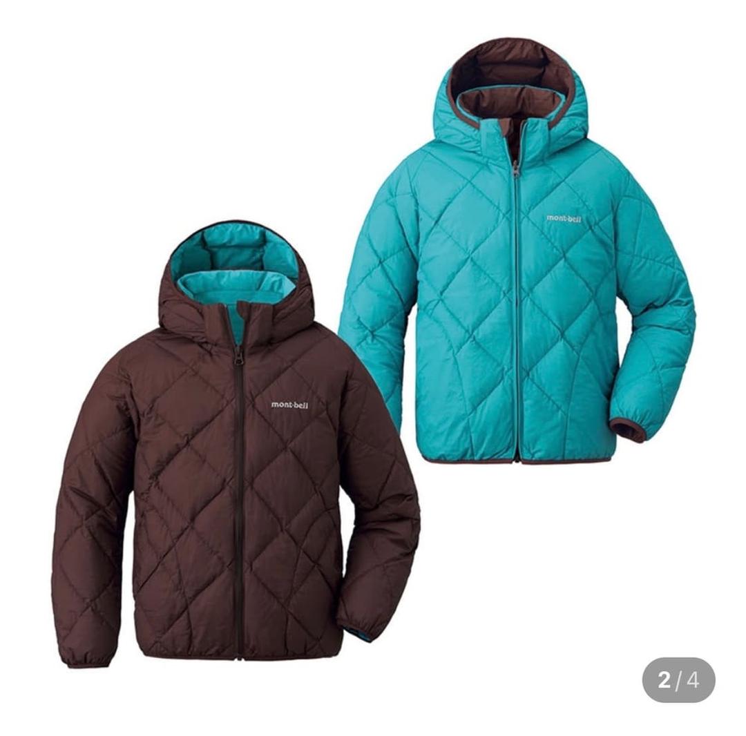몽벨 키즈 리버시블 경량패딩 브라운 150 | 후루츠패밀리