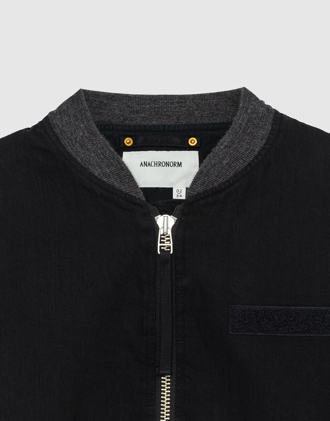 Dual Denim Ma-1 (Black)