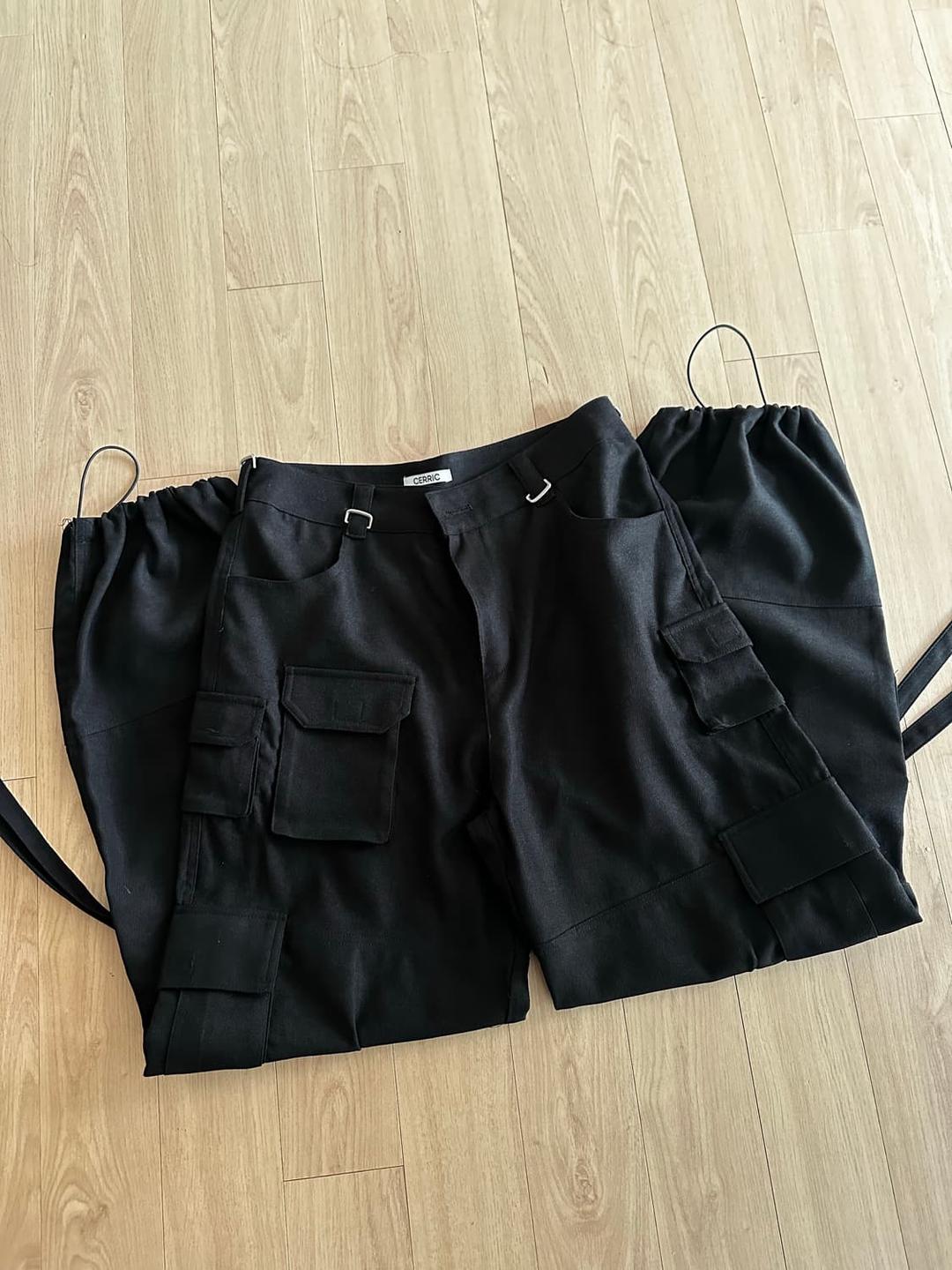 세릭 카고 팬츠 블랙 | 후루츠패밀리