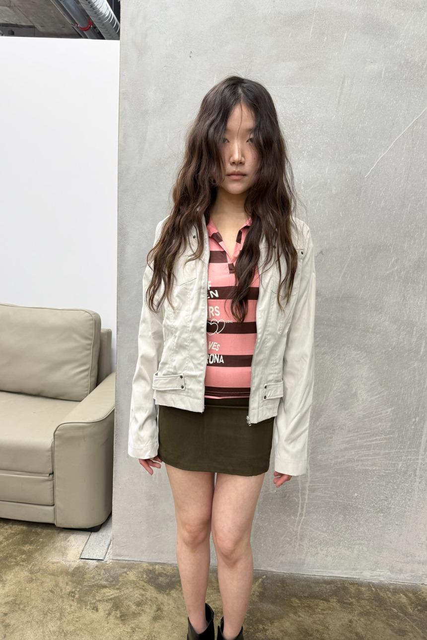 팁씨 3월 말 출고) pale zip jacket (2color)