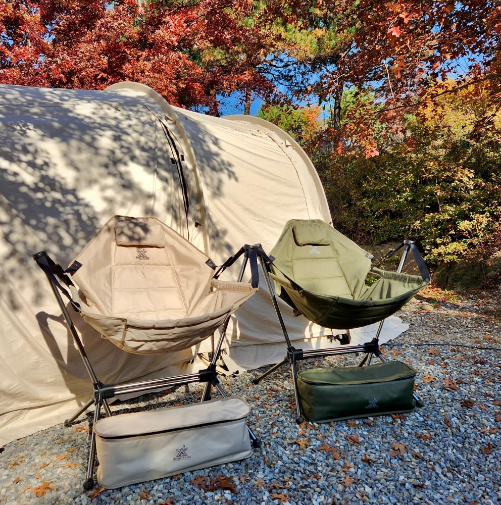 캠핑 흔들의자 스윙체어 경량 릴렉스 접이식 침대 해먹 의자