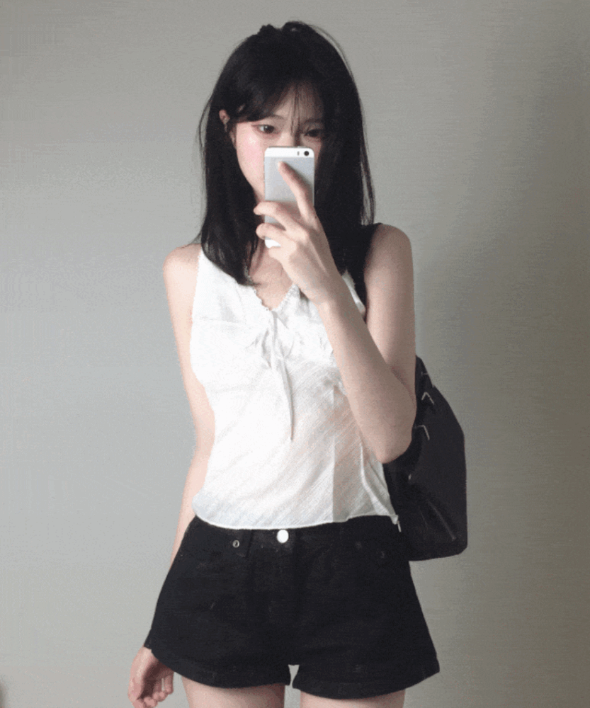 [부유방커버/페미닌무드] 하루 엘 레이스 슬리브리스 2color