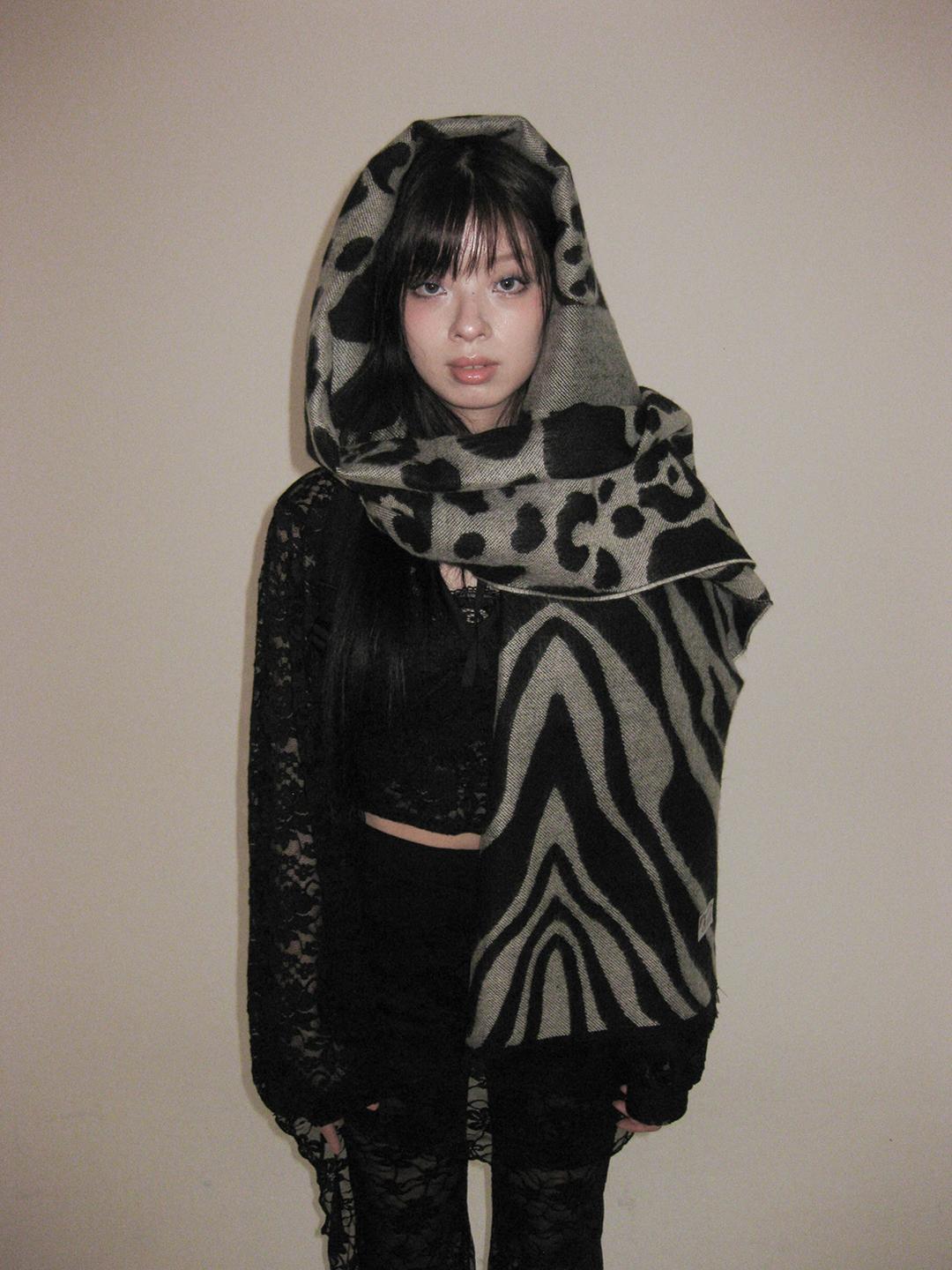 [美愛 1970] Zebra muffler (2color) *당일발송