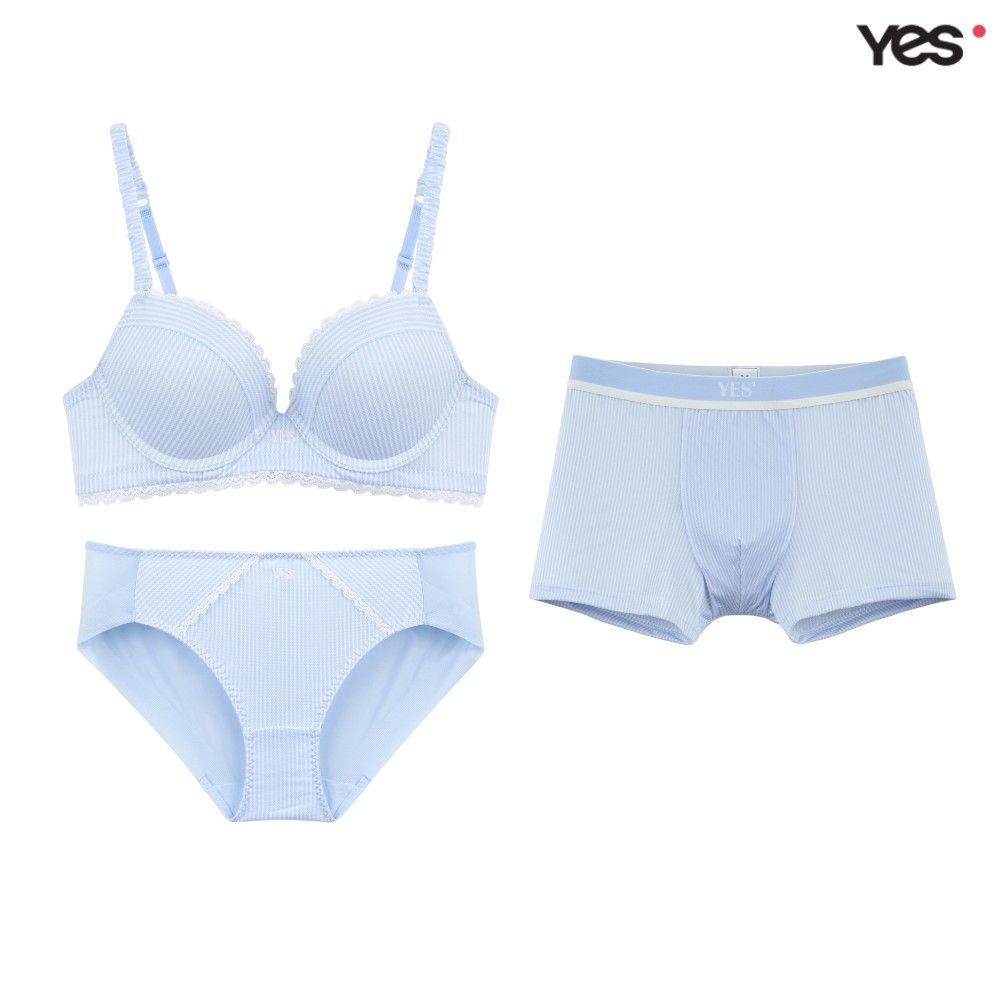 에어로쿨 스트라이프 브라 커플속옷 세트 YSWBB541YSWPB541YSMDB541