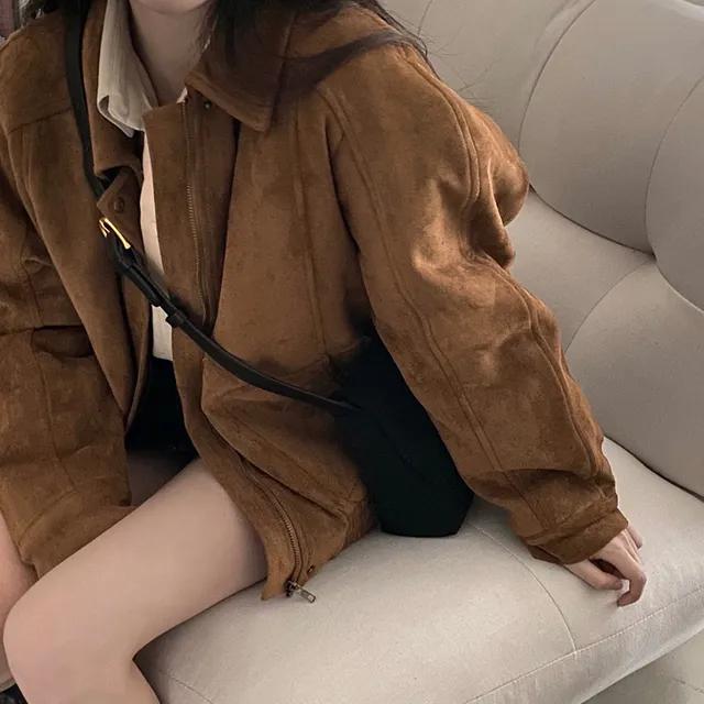 [마지막진행/베이지컬러 당일출고!] 주문폭주✨ 패딩급 보온성, 리뉴얼 폴인러브 스웨이드 누빔 패딩 점퍼 - jp / 기간한정 진행