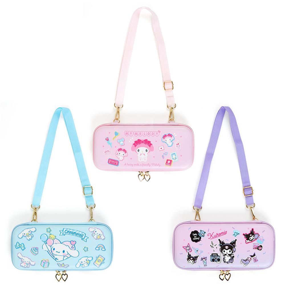 산리오 리모트 생활 응원 시리즈 하드 파우치 / 마이멜로디 시나모롤 쿠로미