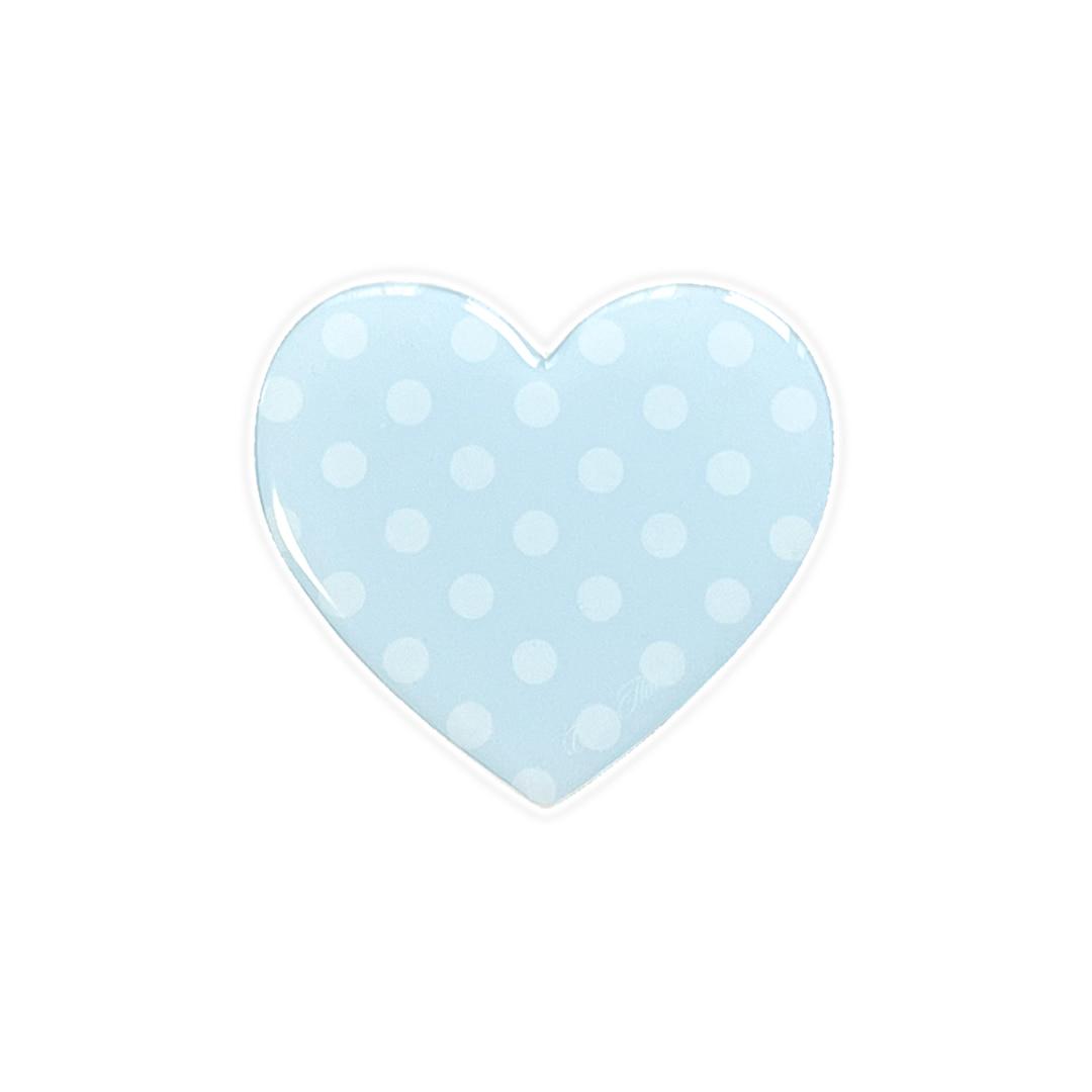 Dots in Heart Tok [Baby Blue]