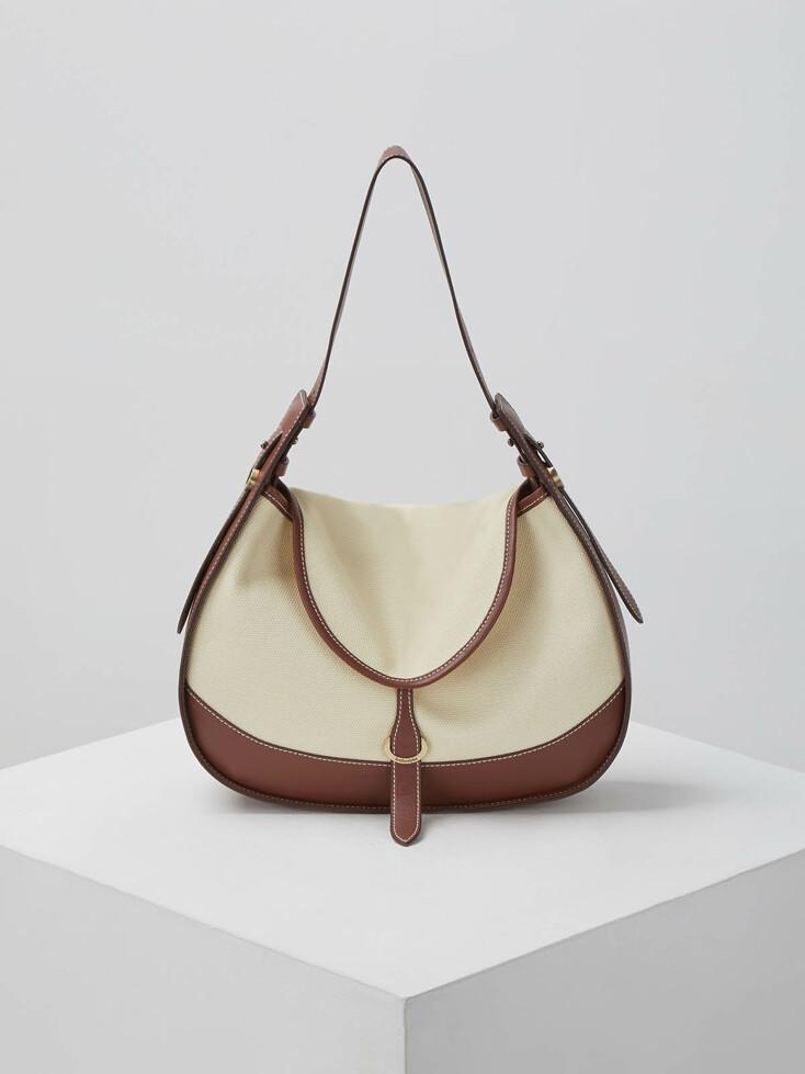 Hobo canvas bag(Vintage wood)