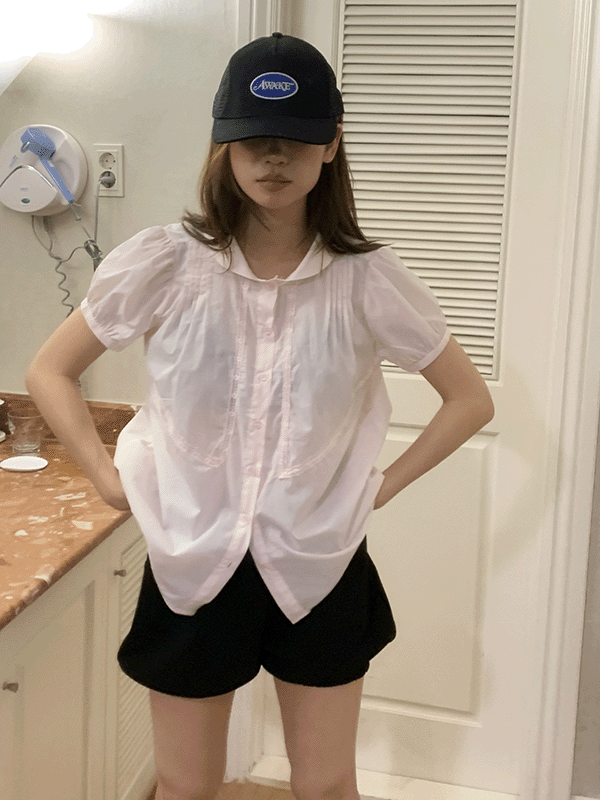 블렘토 Lace Half Blouse