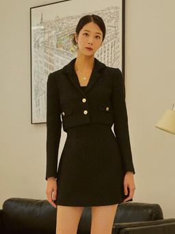 Lea Tweed Crop Jacket (3color)
