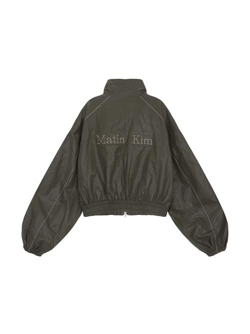 MATIN ROUGH COATING CROP BOMBER IN KHAKI