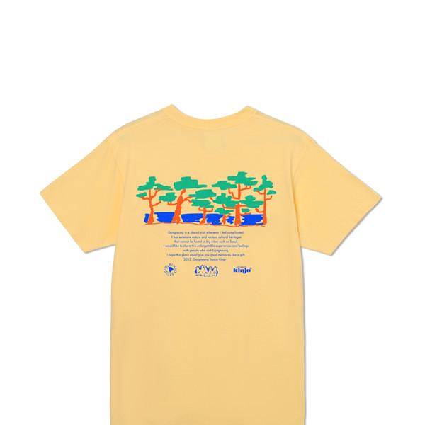 킨조 솔나무 반팔 라이트 옐로우