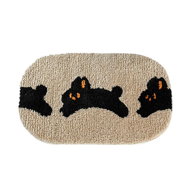 Rabbit Rug 욕실 부엌 침실 화장실 발매트 유니크 토끼 러그