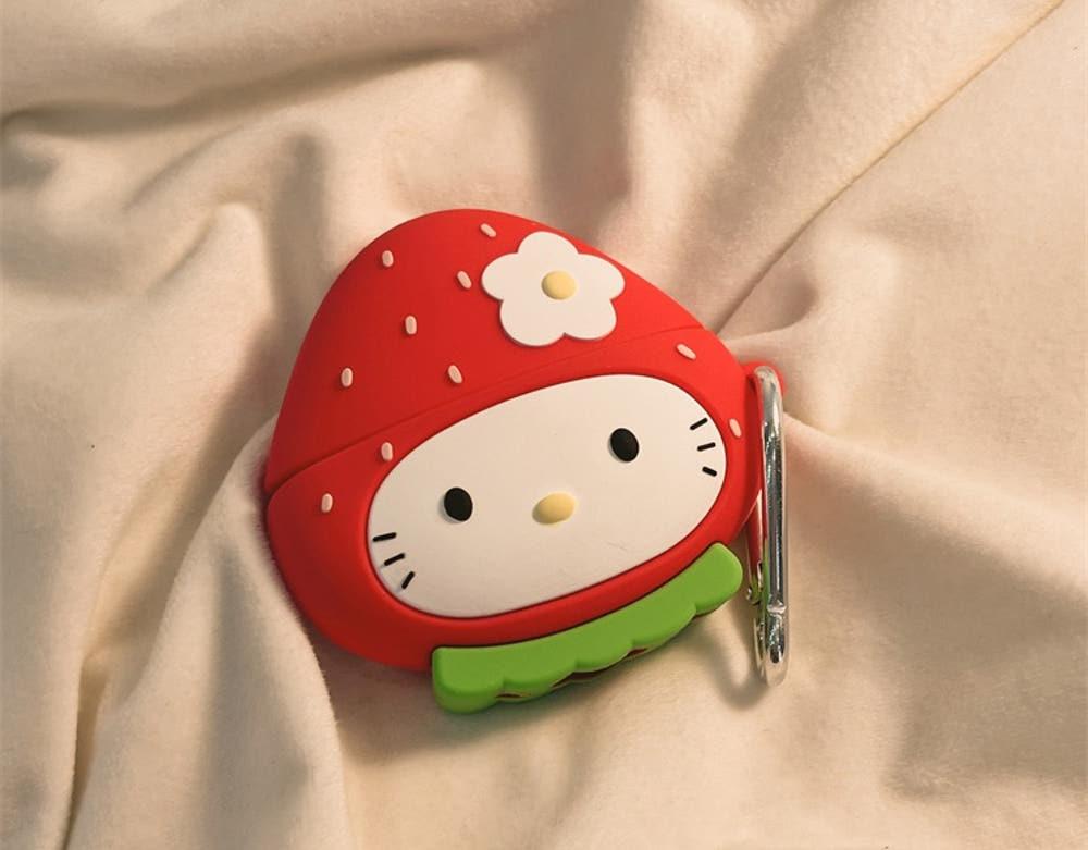 스트로베리 헬로 키티 에어팟 프로 케이스