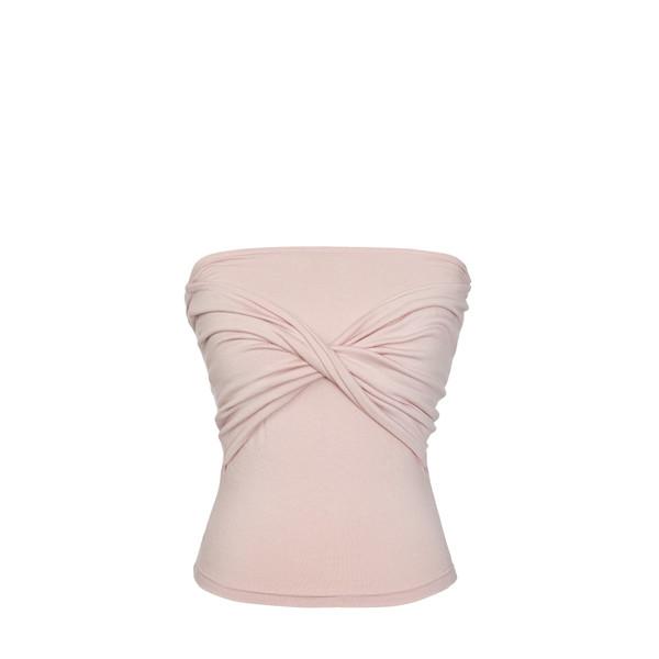 Shirring Drape Top (PINK)