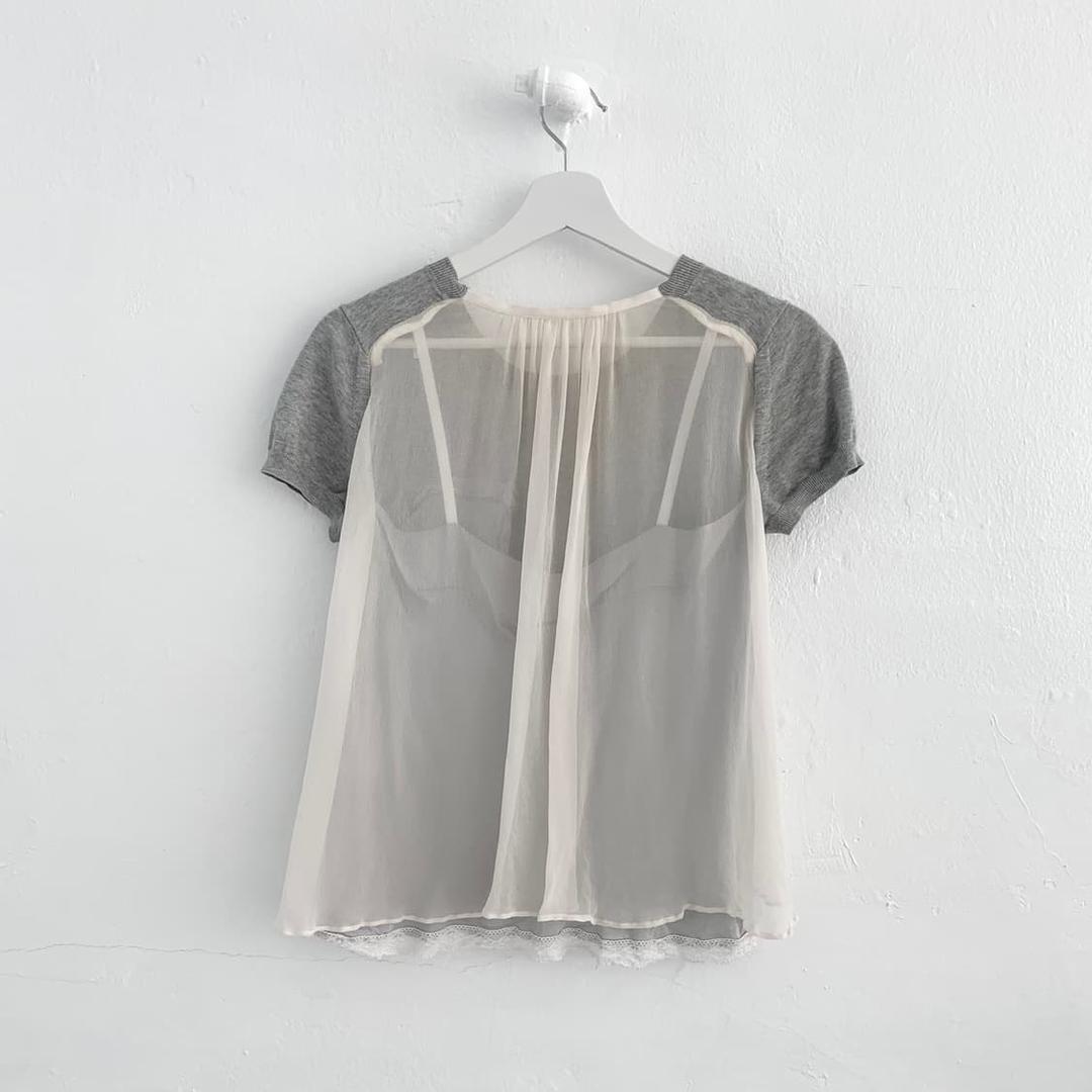 Sacai luck tulle top | 후루츠패밀리