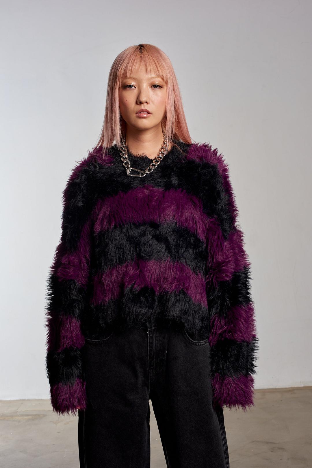 Humbug Fluffy Stripe Knit - XS=UK 6