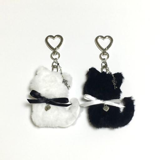 플러피 캣 키링(new color!)🐈‍⬛🗝️
