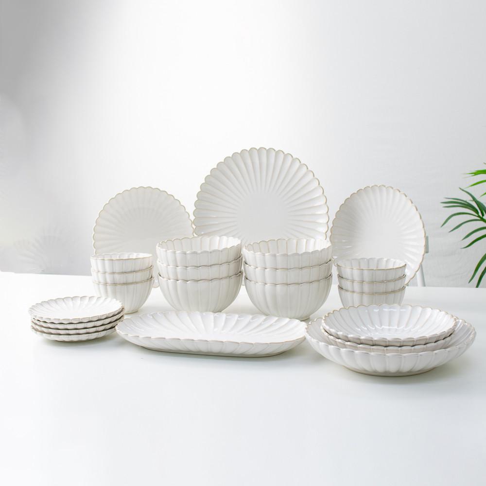 국화 그릇세트 신혼부부 23p 식기 홈세트 6인