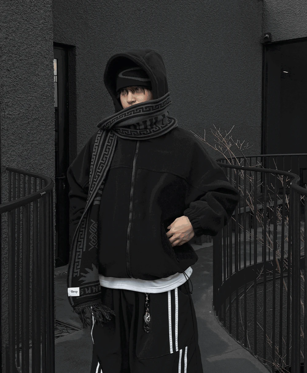 본즈 플리스 후드 점퍼