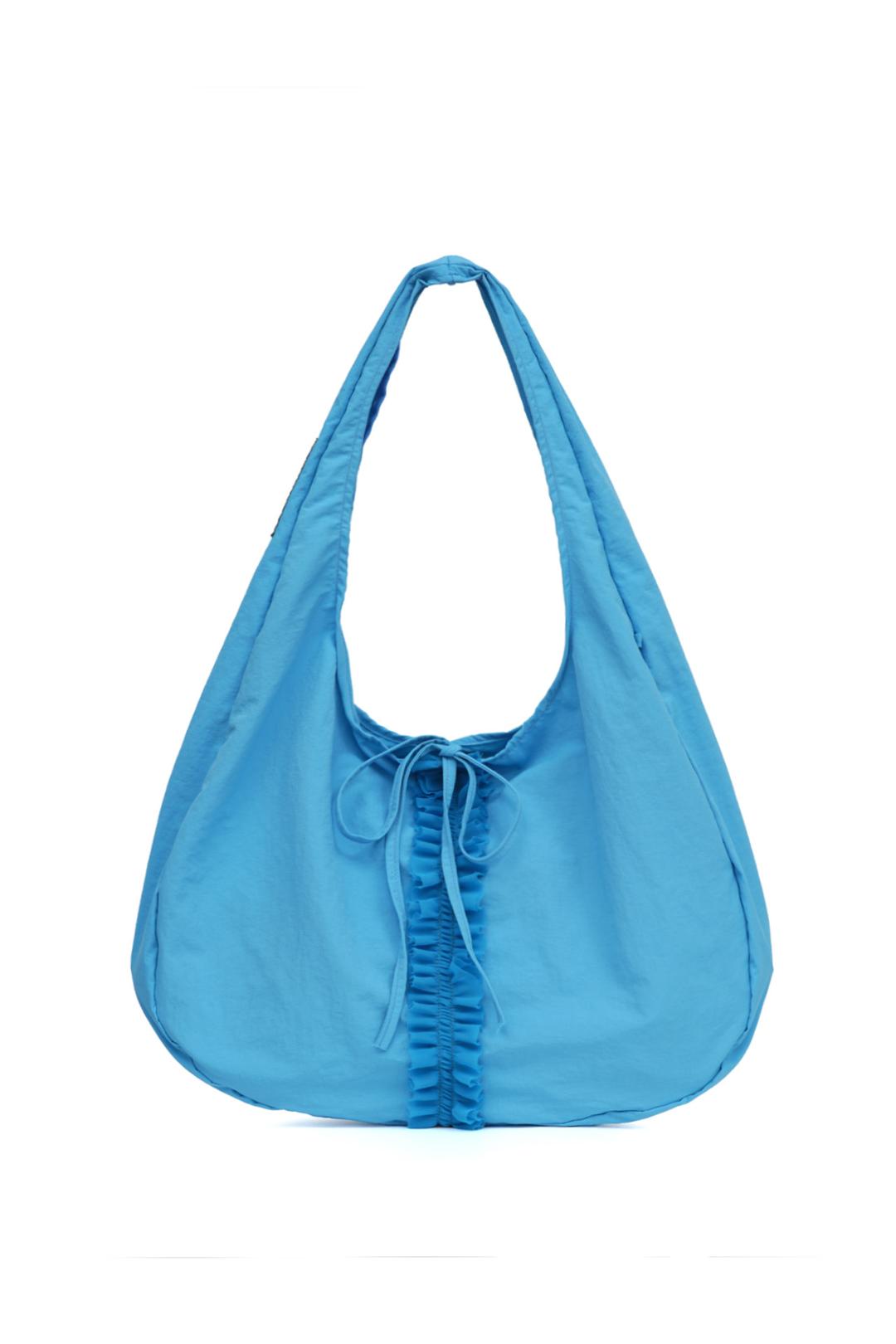 [X MA JOURNÉE] 프릴 호보 백  frill hobo bag (ocean blue)