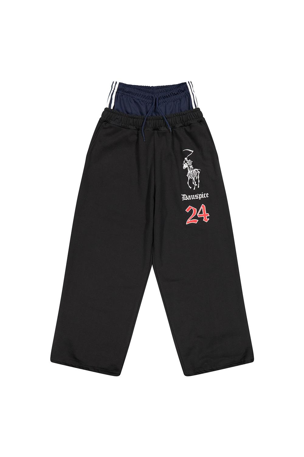 5월 11일 예약배송 (DUC) BB Waist Low-Rise Sweatpants Black