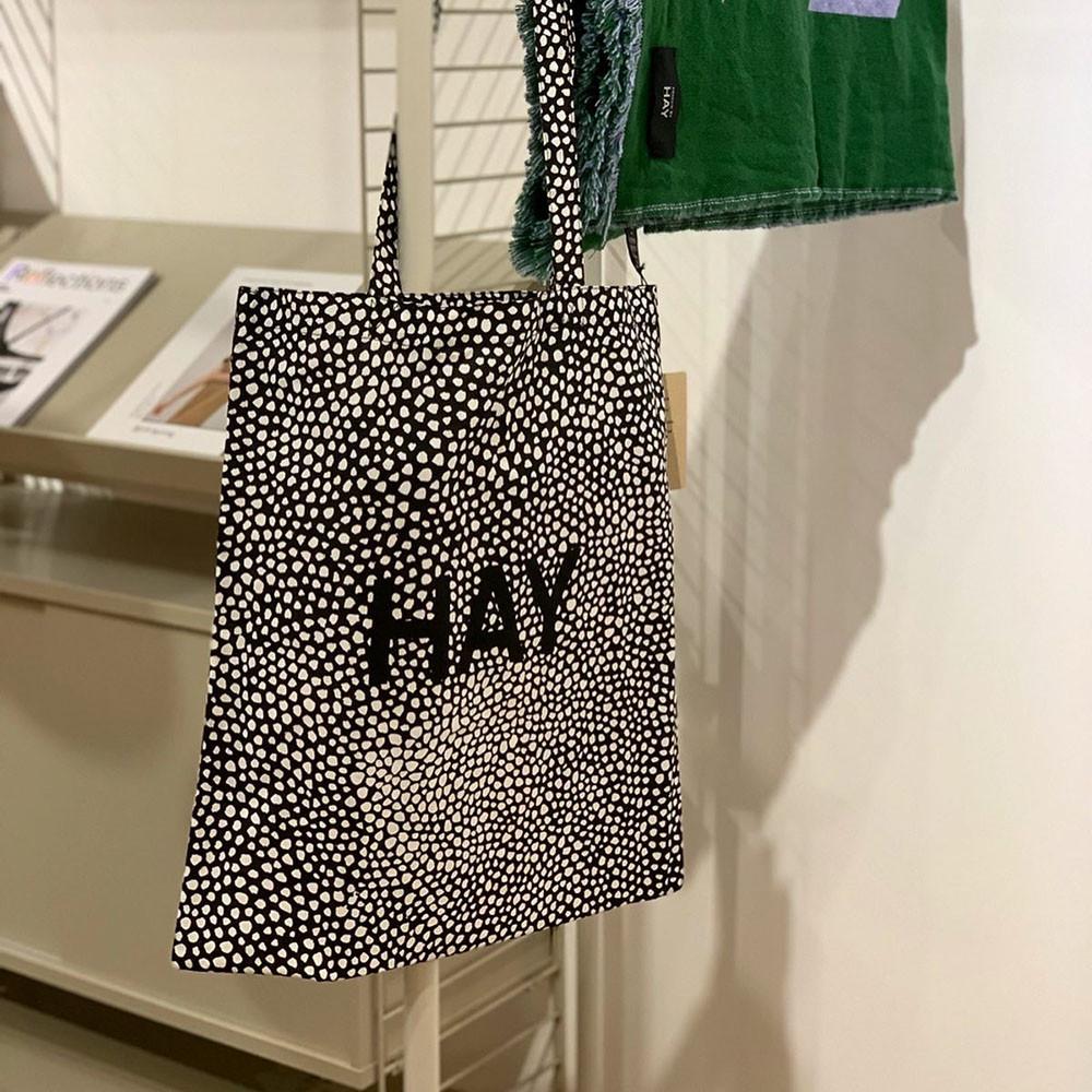 [재고보유]HAY 헤이 에코백 Cotton Bag (Black Dot)