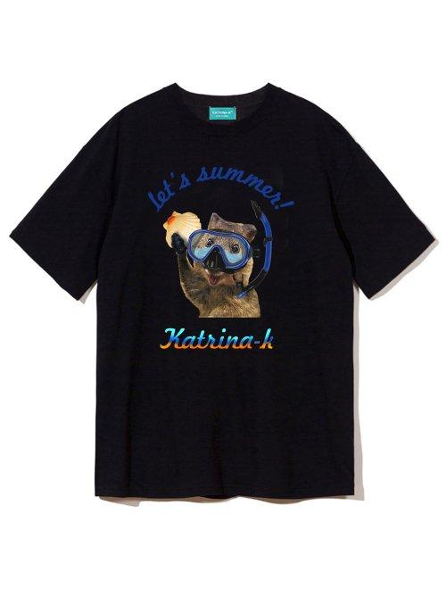 Unisex Tee-Lets Summer Quokka T-SHIRTS-black