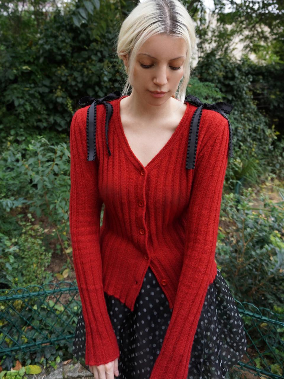 Moulin Rouge Cardigan_red