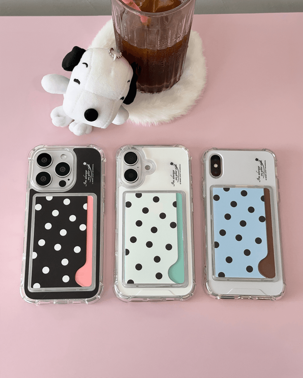 Dot card case (3color)