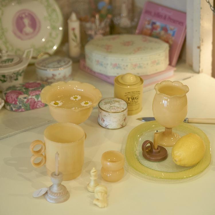 하울스홈 뉴티지 밀크글라스 5종 모음전 🍷 홈카페 내열유리컵